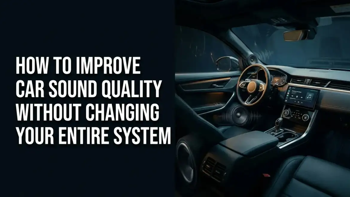 How to Improve Car Sound Quality Without Changing Your Entire System?